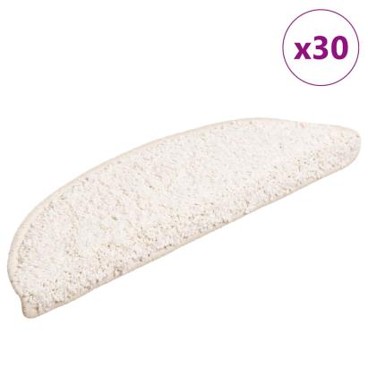 Covorașe scară 30 buc alb 56x17x3 cm GartenMobel Dekor