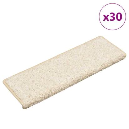 Covorașe scară 30 buc 65x21x4 cm alb GartenMobel Dekor