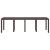 Masă de Grădină  Maro 250x100x73 cm Poly Rattan, Masă de Grădină  Maro 100x100x73 cm Poly Rattan, Masă de Grădină  Maro 150x100x73 cm Poly Rattan GartenMobel Dekor