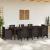 Masă de Grădină  Maro 250x100x73 cm Poly Rattan, Masă de Grădină  Maro 100x100x73 cm Poly Rattan, Masă de Grădină  Maro 150x100x73 cm Poly Rattan GartenMobel Dekor