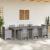 Masă de grădină  gri deschis 250x100x73 cm Poly Rattan, Masă de grădină  gri deschis 100x100x73 cm Poly Rattan, Masă de grădină  gri deschis 150x100x73 cm Poly Rattan GartenMobel Dekor