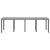 Masă de grădină  gri deschis 250x100x73 cm Poly Rattan, Masă de grădină  gri deschis 100x100x73 cm Poly Rattan, Masă de grădină  gri deschis 150x100x73 cm Poly Rattan GartenMobel Dekor