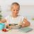 Cutie de pranz pentru alimente, din inox, cu compartimente din silicon, capac din silicon, fara BPA, lavabile in masina de spalat vase, Reer Lunchbox 25143 Children SafetyCare