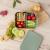 Cutie de pranz pentru alimente, din inox, cu compartimente din silicon, capac din silicon, fara BPA, lavabile in masina de spalat vase, Reer Lunchbox 25143 Children SafetyCare