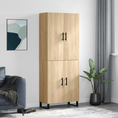 Dulap înalt, stejar sonoma, 69,5x34x180 cm, lemn compozit GartenMobel Dekor