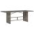 Set de dining pentru grădină cu 7 piese din ratan gri GartenMobel Dekor