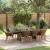 Set de Dining pentru Grădină 9 Piese Gri Poliratan GartenMobel Dekor