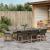 Set de Dining pentru Grădină 9 Piese Gri Poliratan GartenMobel Dekor