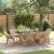 Set de dining pentru grădină 9 piese bej din rattan polimeric GartenMobel Dekor