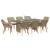 Set de dining pentru grădină 9 piese bej din rattan polimeric GartenMobel Dekor