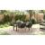 Set de dining de 5 piese Negru Poliratan GartenMobel Dekor