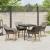 Set mese grădină 5 Piese Gri Poliratan GartenMobel Dekor