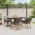 Set masă grădină 5 piese Gri Ratan Poli GartenMobel Dekor