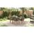 Set Mese Grădină 5 Piese Gri Poly Rattan GartenMobel Dekor