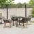 Set de mese pentru grădină cu 5 piese Gri Ratan Poli GartenMobel Dekor