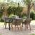 Set de Dining pentru Grădină cu 5 Piese Ratan Gri GartenMobel Dekor