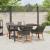 Set de Dining pentru Grădină cu 5 Piese Ratan Gri GartenMobel Dekor