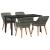 Set de Dining pentru Grădină cu 5 Piese Ratan Gri GartenMobel Dekor