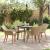 Set mese grădină 5 piese Bej Ratan Poly GartenMobel Dekor