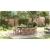 Set Dining Grădină 9 Piese Bej din Ratan Poly GartenMobel Dekor