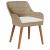 Set Dining Grădină 9 Piese Bej din Ratan Poly GartenMobel Dekor