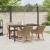 Set de dining pentru grădină 5 piese Bej Ratan Poliat GartenMobel Dekor