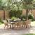 Set de dining pentru grădină cu 7 piese din ratan bej GartenMobel Dekor
