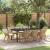 Set de dining pentru grădină 9 piese Ratan Poly Bej GartenMobel Dekor