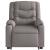 Fotoliu electric masaj rabatabil cu ridicare, gri taupe, textil GartenMobel Dekor