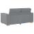 Set canapea, 3 piese, perne gri deschis, textil GartenMobel Dekor