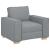 Set canapea, 3 piese, perne gri deschis, textil GartenMobel Dekor