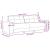 Set canapea, 3 piese, perne gri deschis, catifea GartenMobel Dekor