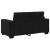 Set canapea, 3 piese, perne negre, catifea GartenMobel Dekor