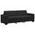 Set canapea, 3 piese, perne negre, catifea GartenMobel Dekor