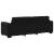 Set canapea, 3 piese, perne negre, catifea GartenMobel Dekor