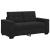 Set canapea, 3 piese, perne negre, catifea GartenMobel Dekor