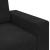 Set canapea, 3 piese, perne negre, catifea GartenMobel Dekor