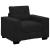 Set canapea, 3 piese, perne negre, catifea GartenMobel Dekor