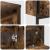 Set mobilier baie, 3 piese, stejar fumuriu, lemn prelucrat GartenMobel Dekor