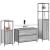 Set mobilier baie, 3 piese, gri sonoma, lemn prelucrat GartenMobel Dekor