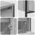 Set mobilier baie, 3 piese, gri sonoma, lemn prelucrat GartenMobel Dekor