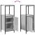 Set mobilier baie, 3 piese, gri sonoma, lemn prelucrat GartenMobel Dekor