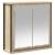 Set mobilier baie, 5 piese, stejar sonoma, lemn prelucrat GartenMobel Dekor