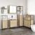 Set mobilier baie, 5 piese, stejar sonoma, lemn prelucrat GartenMobel Dekor