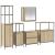 Set mobilier baie, 5 piese, stejar sonoma, lemn prelucrat GartenMobel Dekor