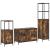 Set Mobilier Baie din Lemn Ingineresc Stejar Fumuriu - 3 Piese GartenMobel Dekor