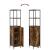 Set Mobilier Baie din Lemn Ingineresc Stejar Fumuriu - 3 Piese GartenMobel Dekor