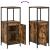 Set Mobilier Baie din Lemn Ingineresc Stejar Fumuriu - 3 Piese GartenMobel Dekor