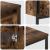 Set de mobilier pentru baie 3 piese din stejar fumuriu - Lemn prelucrat GartenMobel Dekor