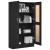 Set de biblioteci  2 buc Negru Stejar 165x30,5x150 cm Lemn prelucrat GartenMobel Dekor